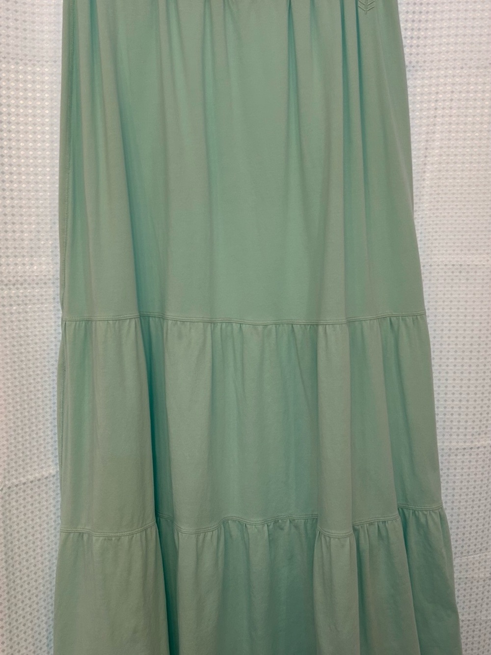 Mint Green Tiered Maxi Skirt - Women- sport casual